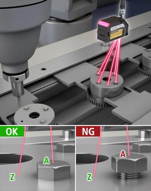 检测螺丝的翘起