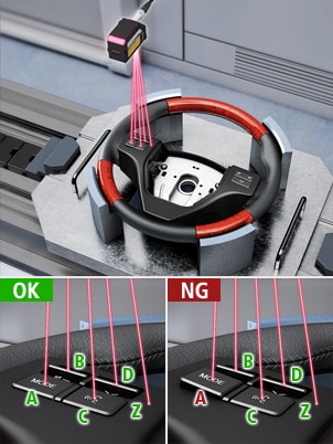 检测按钮的翘起