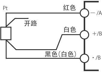 将4线式热电阻连接到3线式热电阻采集专用记录仪的连线方法